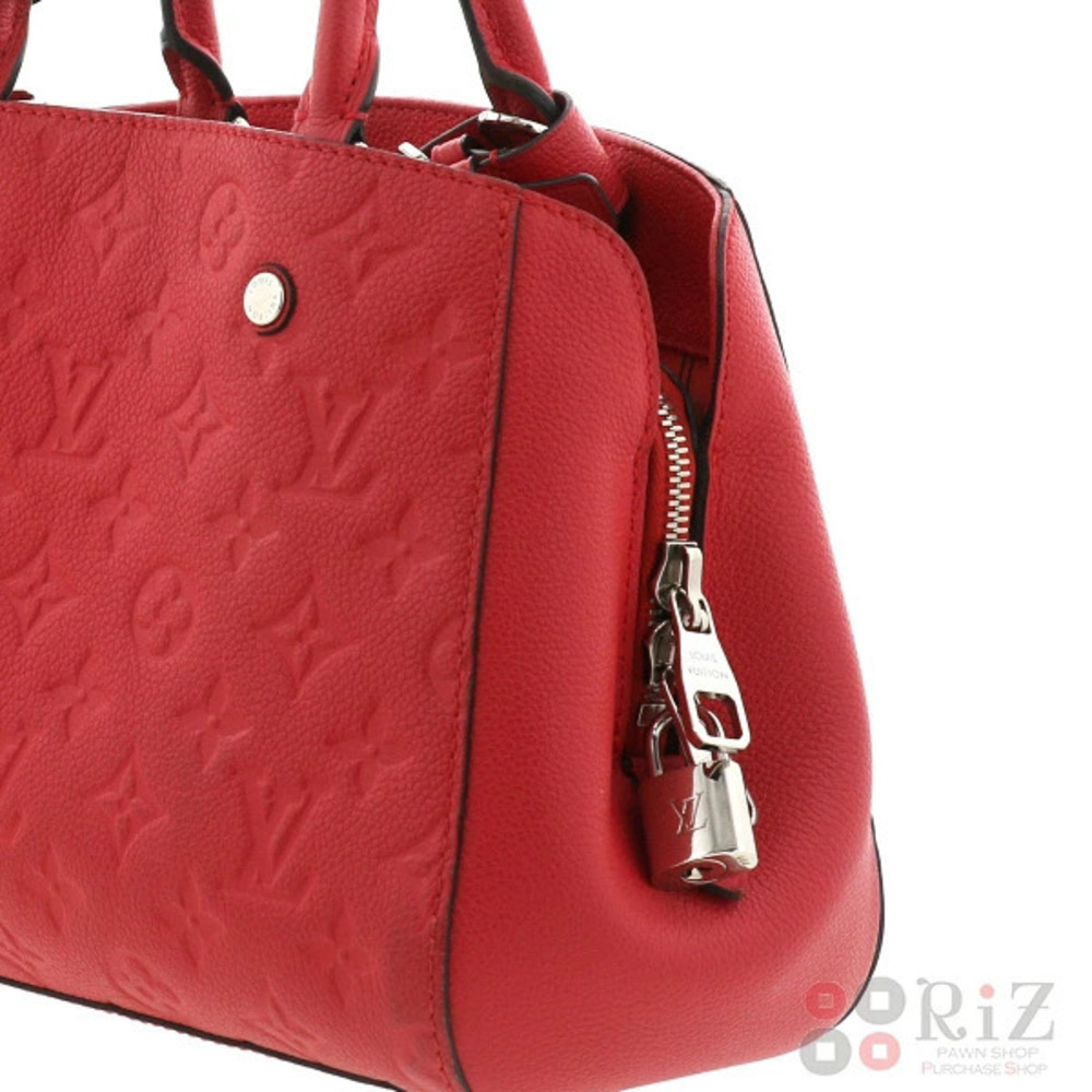 LOUIS VUITTON Montaigne Bag Handbag Empreinte Freesia Pink - Picture 4 of 6
